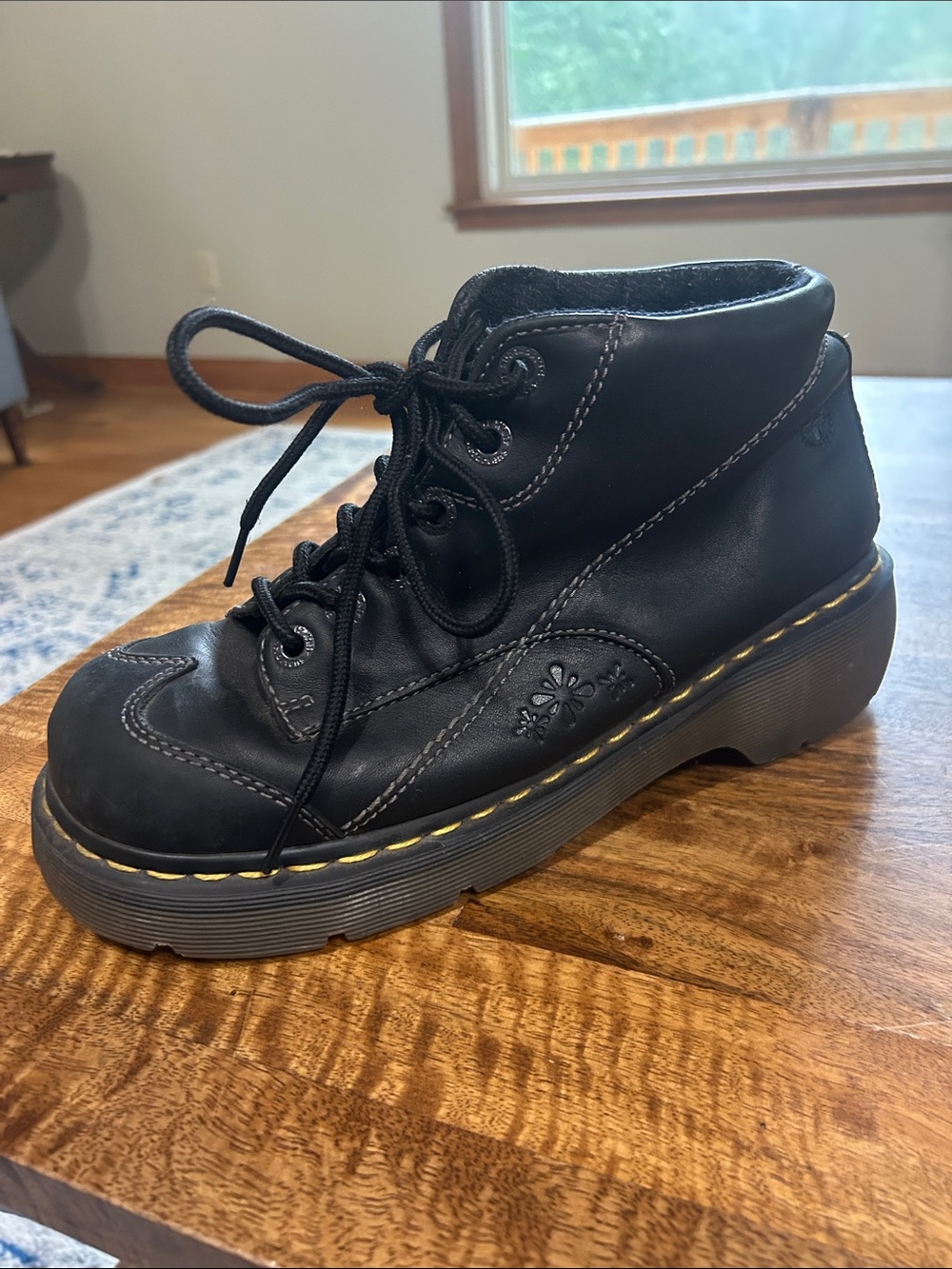 Vintage Y2K Dr. Martens 12278 Doc Daisy Chunky Platform Ankle Boots Women’s